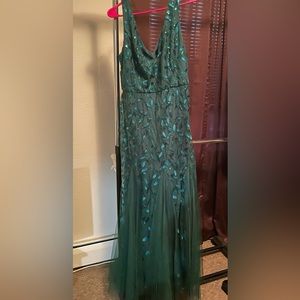 Green formal dress